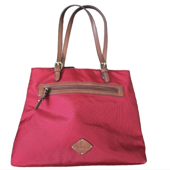 St. John's Bay shoulder bag cherry red like new 100% Nylon - Picture 1 of 10
